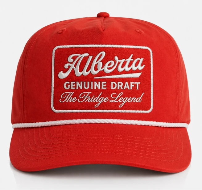 Red AGD Genuine Draft cap